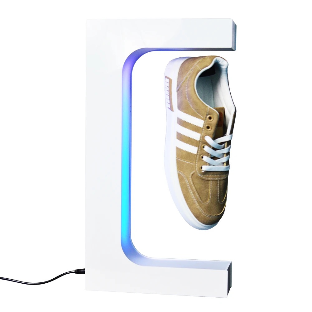 Magnetic Levitating Shoe Display Floating Sneaker Stand With Gorgeous LED  Light - Maglev Magic